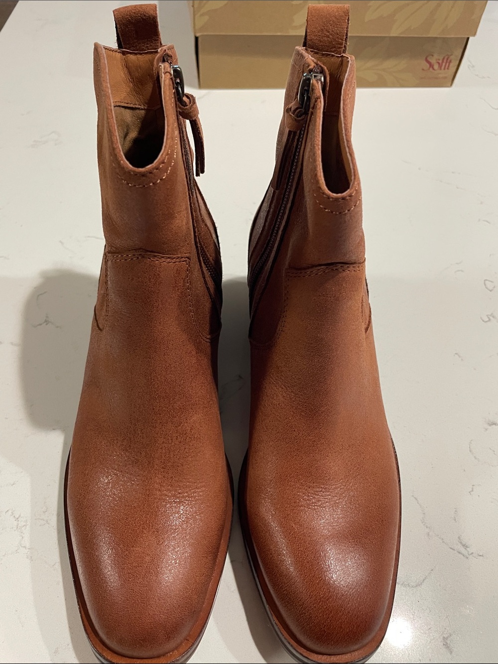 Sofft Leather Ankle Boots - Picture 10 of 10